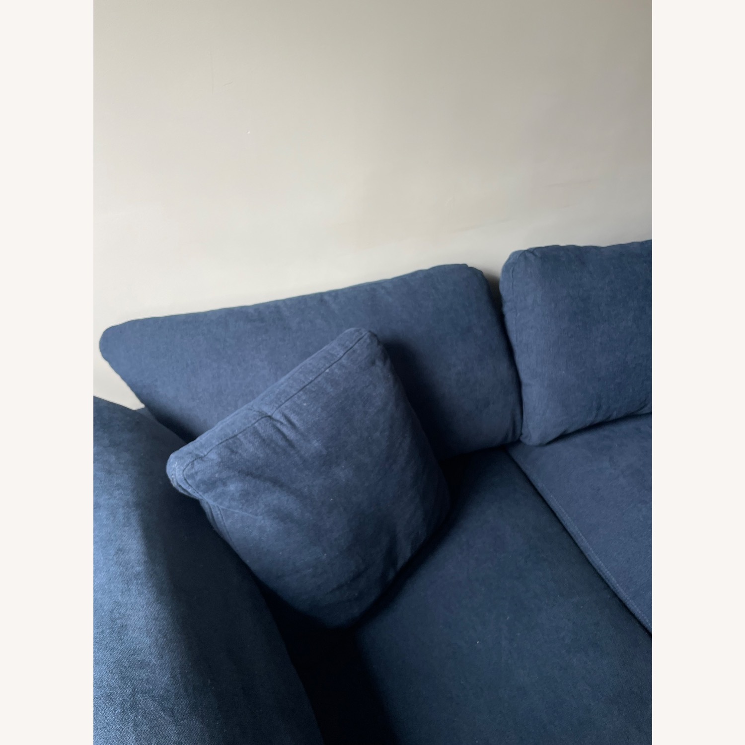 Living Spaces Zone Blue Fabric 2 Piece Modular Loveseat - image-5