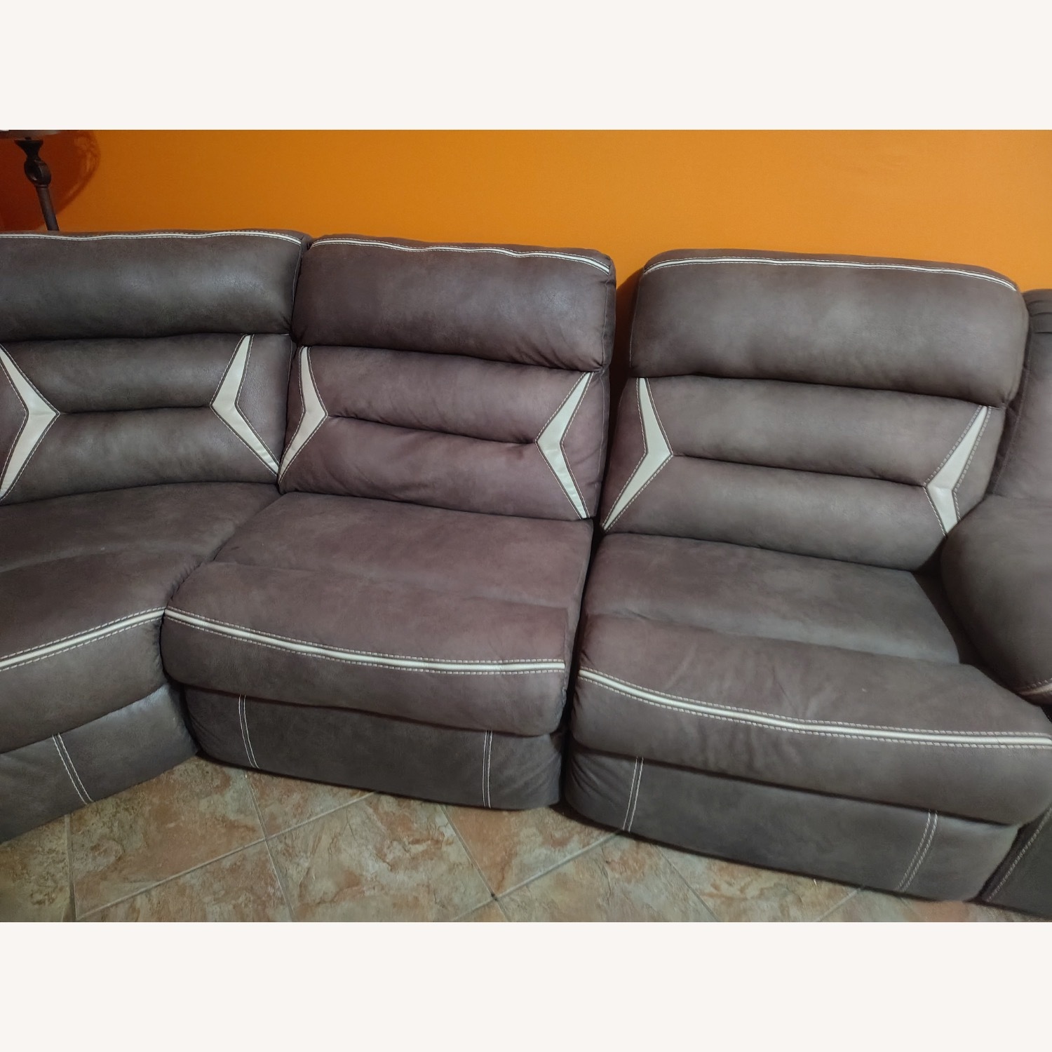 Two Electric Recliner 5 Piece Sectional - image-5