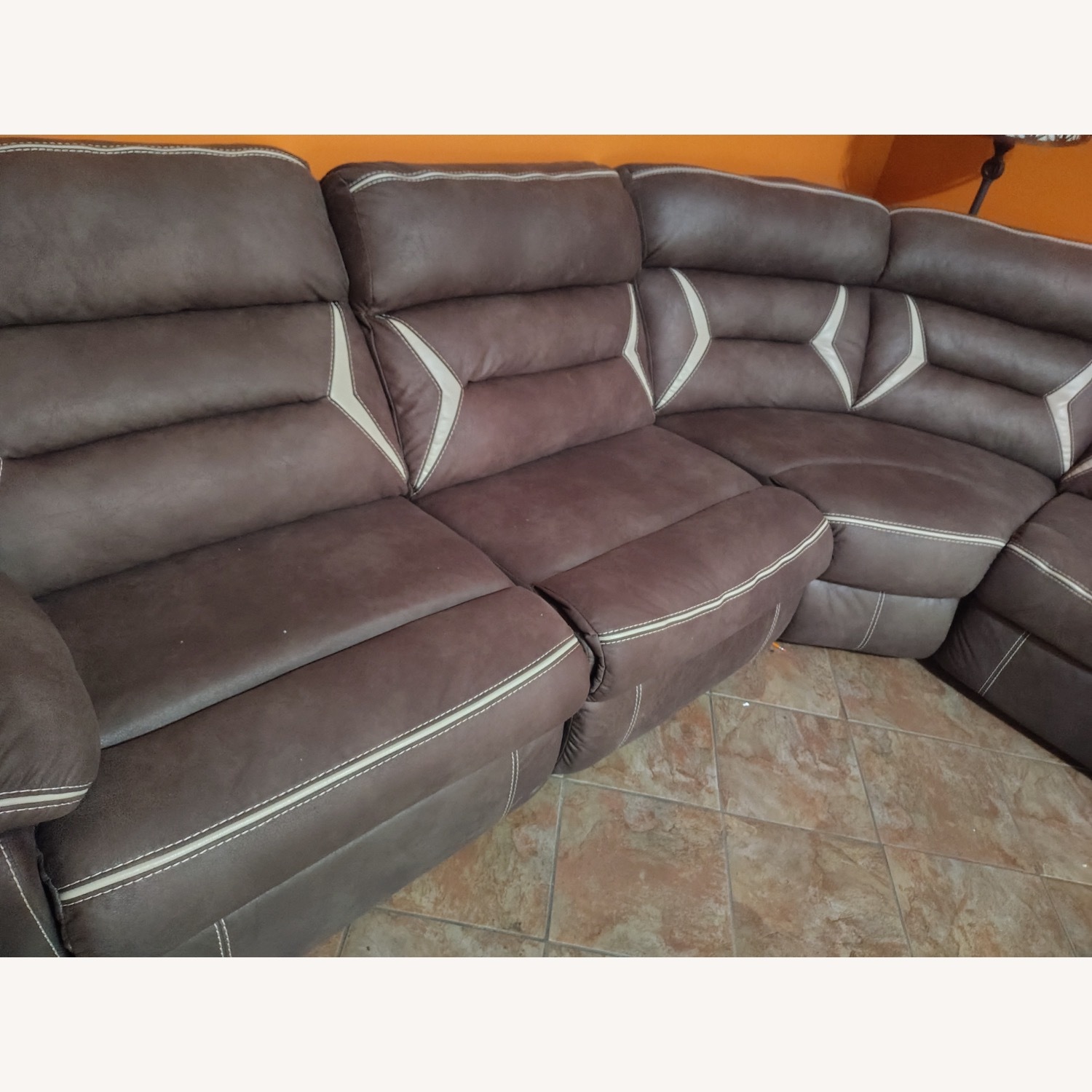 Two Electric Recliner 5 Piece Sectional - image-2