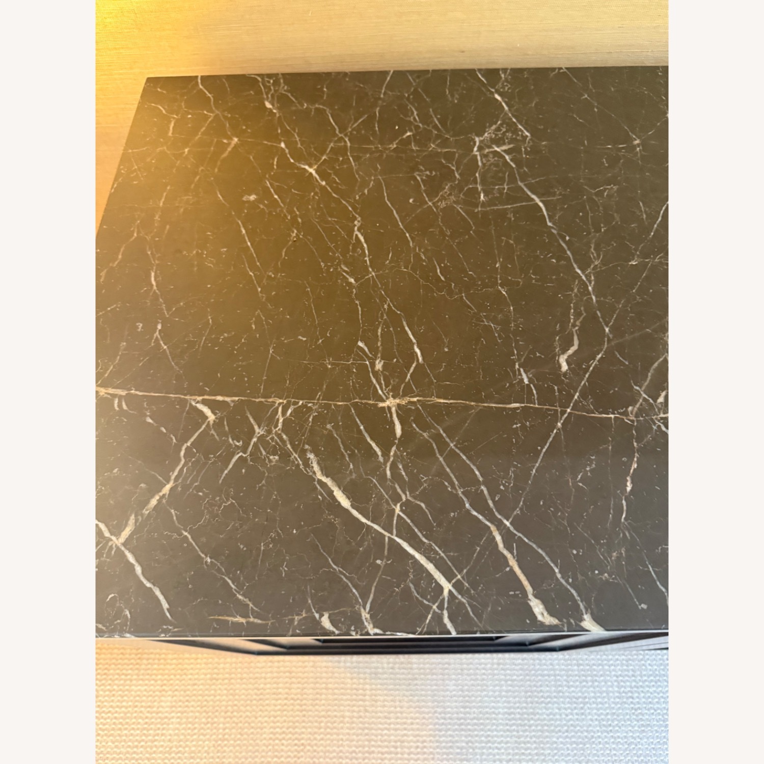 Custom Black Sideboard with Marble Top - image-4