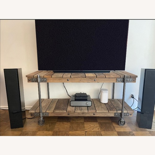 Used Pottery Barn Reclaimed Wood TV Stand for sale on AptDeco