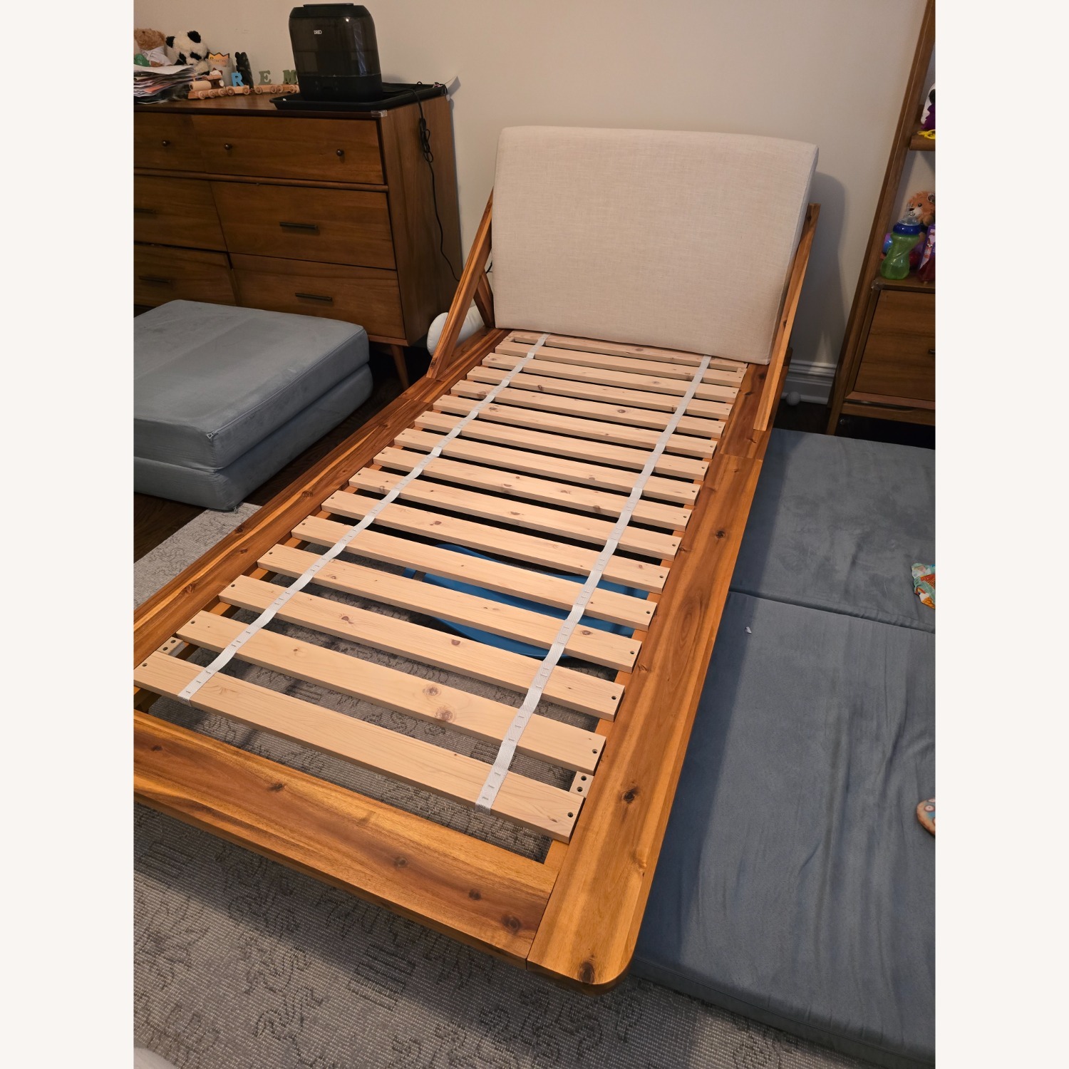 CB2 Drommen Acacia Wood Twin Bed - image-2