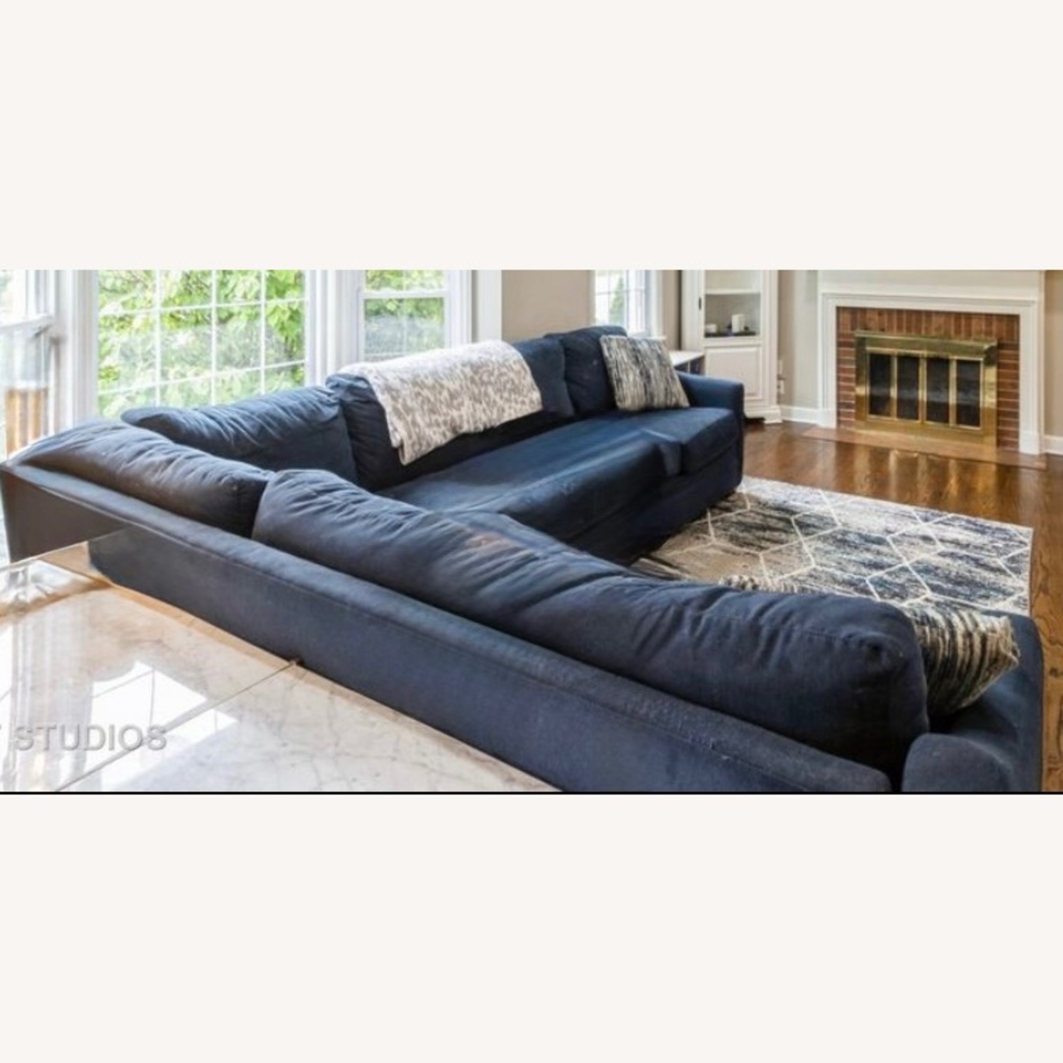 Navy Blue Couch - image-2