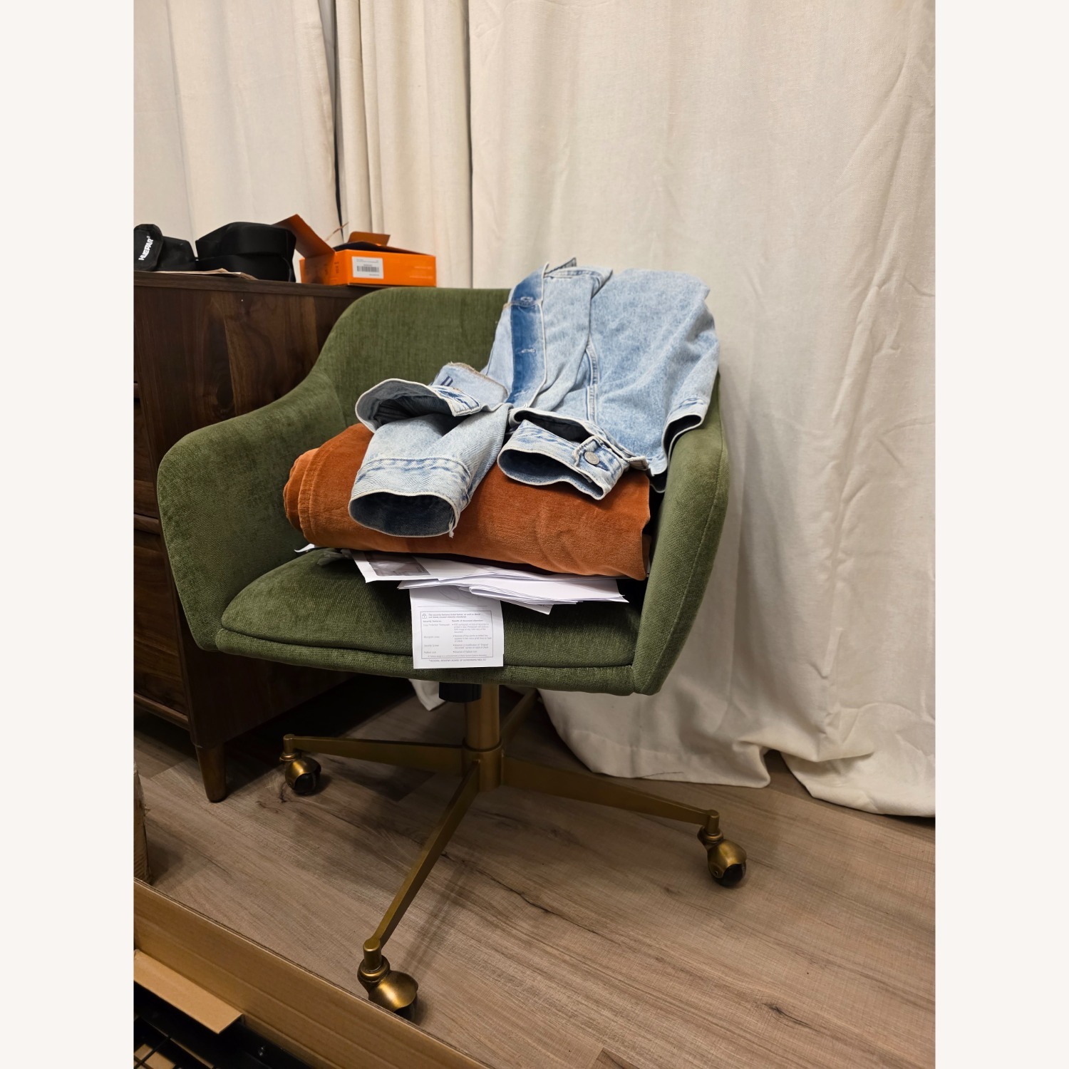 World Market Zarek Mid-century Office Chair - image-2