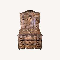 Antique Baroque Secretaire, Secretary Desk 