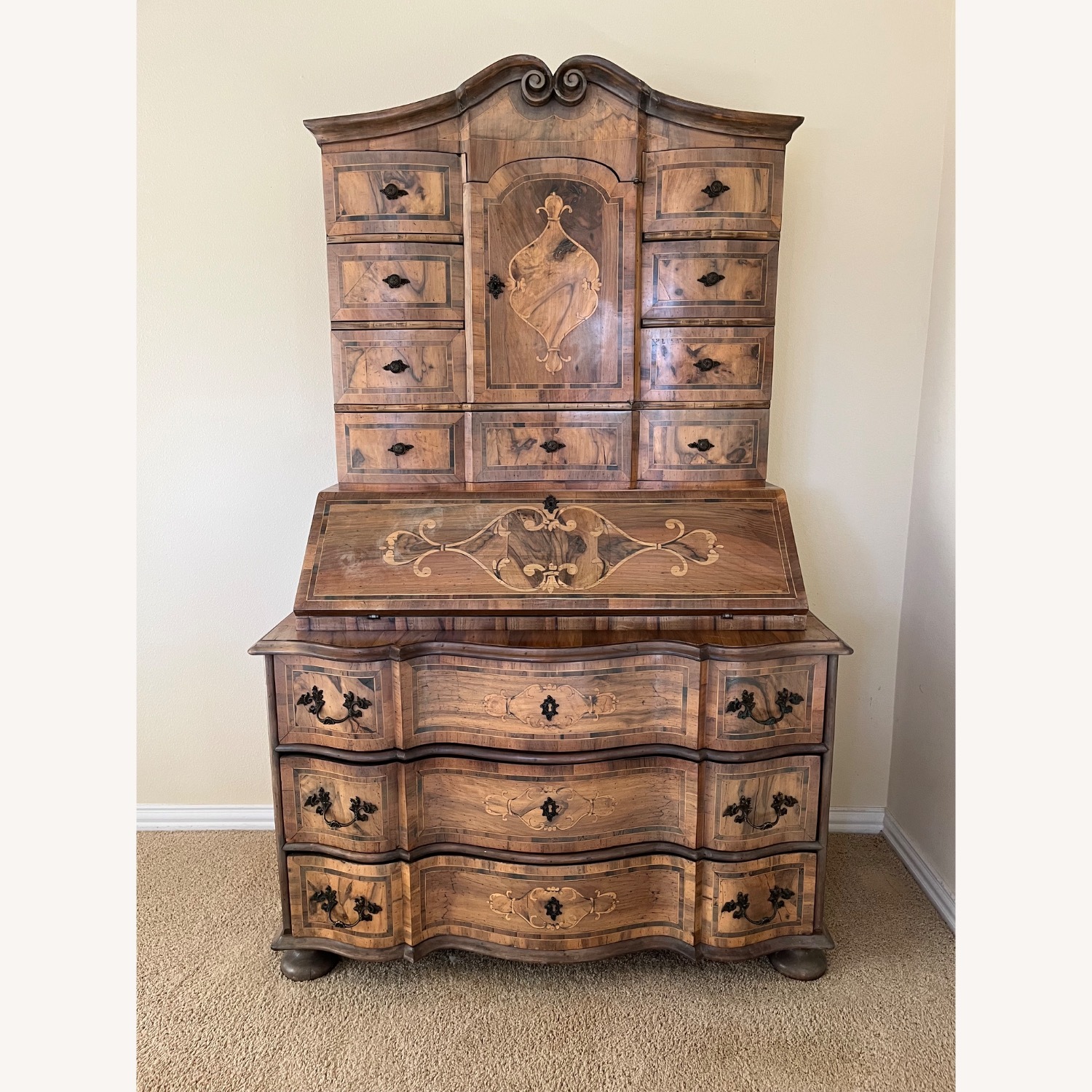 Antique Baroque Secretaire, Secretary Desk  - image-1