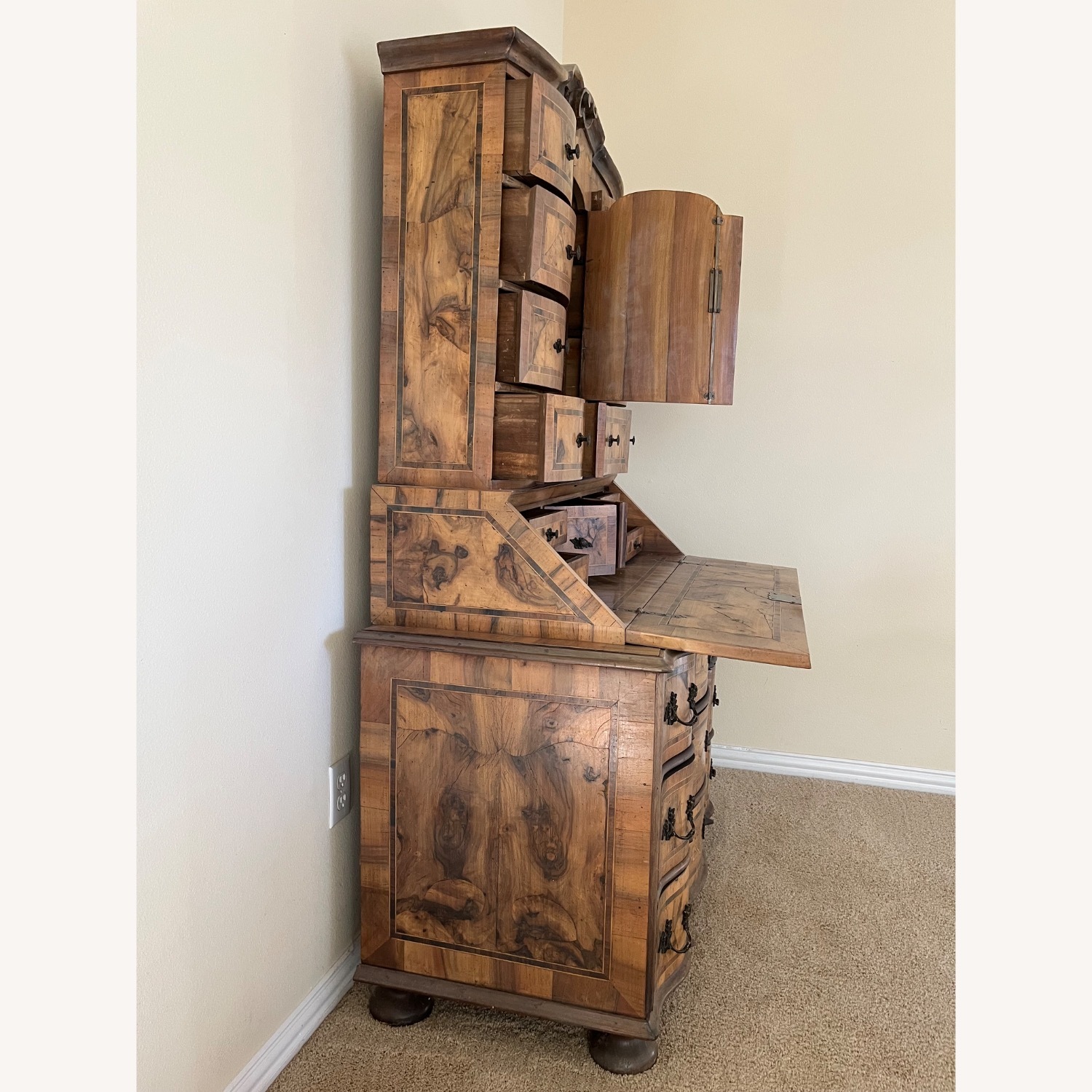 Antique Baroque Secretaire, Secretary Desk  - image-3