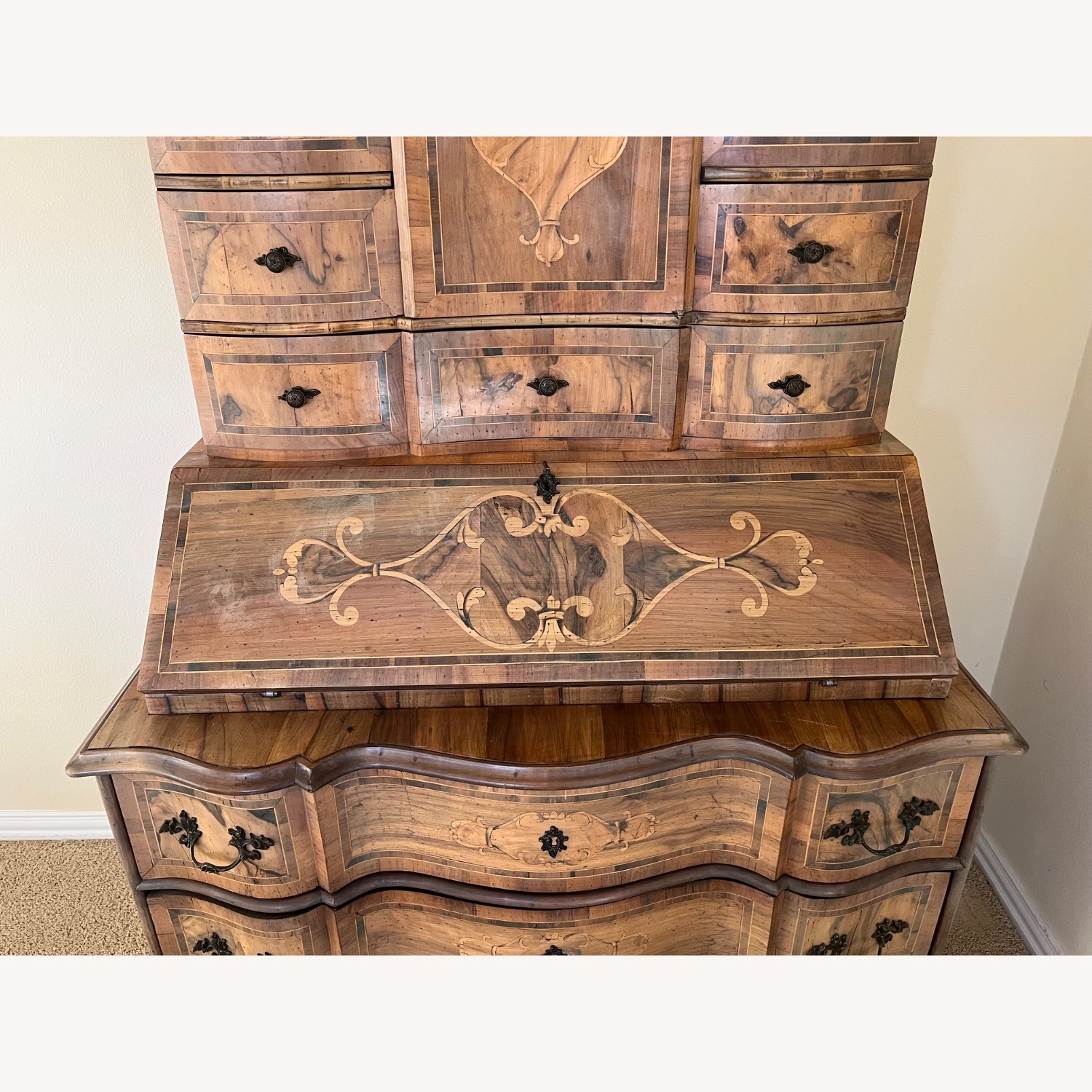 Antique Baroque Secretaire, Secretary Desk  - image-10