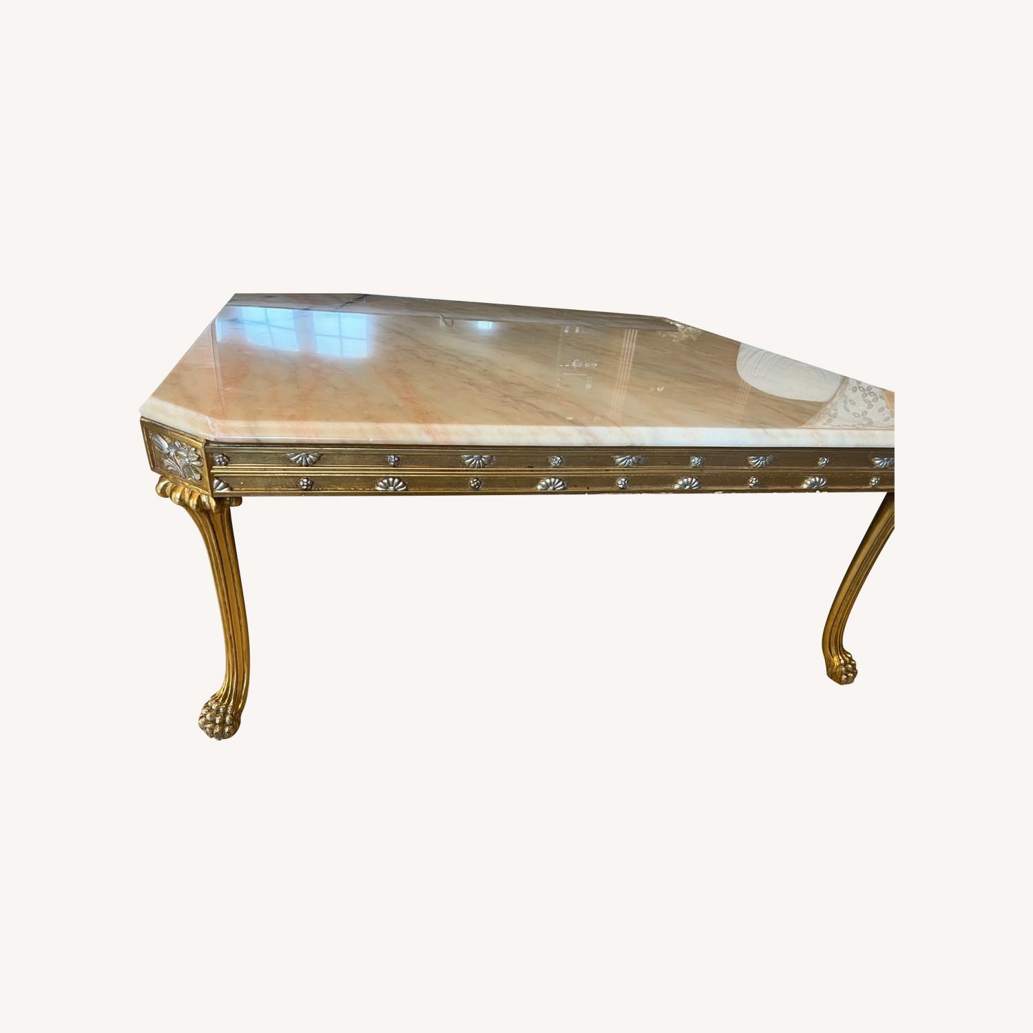 Vintage Marble Coffee Table - image-0