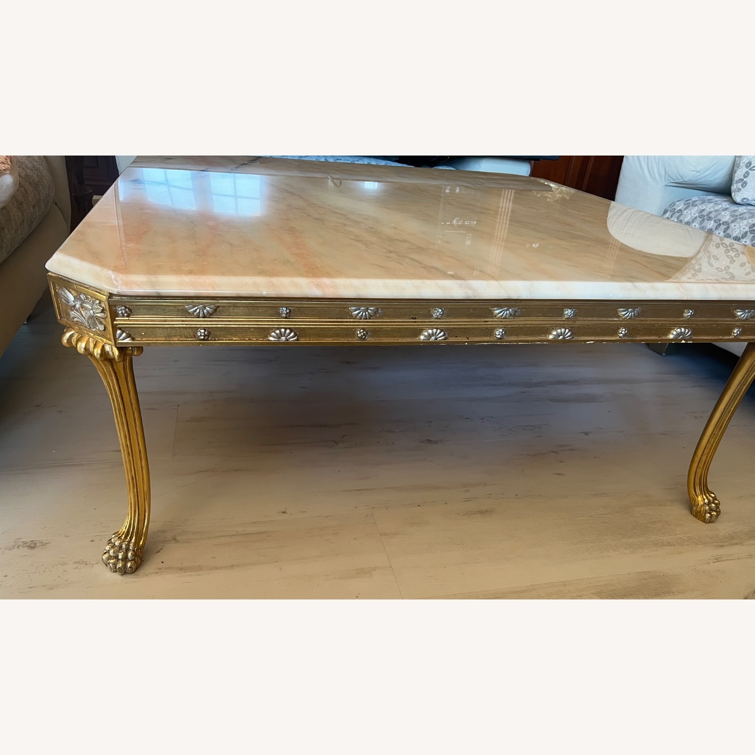 Vintage Marble Coffee Table - image-6