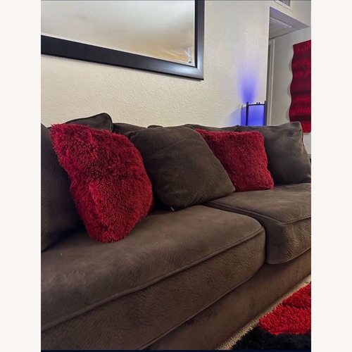 Used Soft Plush Brown Sofa for sale on AptDeco
