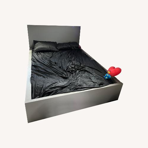 Used Gray Queen Bed  for sale on AptDeco