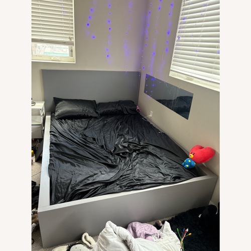 Used Gray Queen Bed  for sale on AptDeco