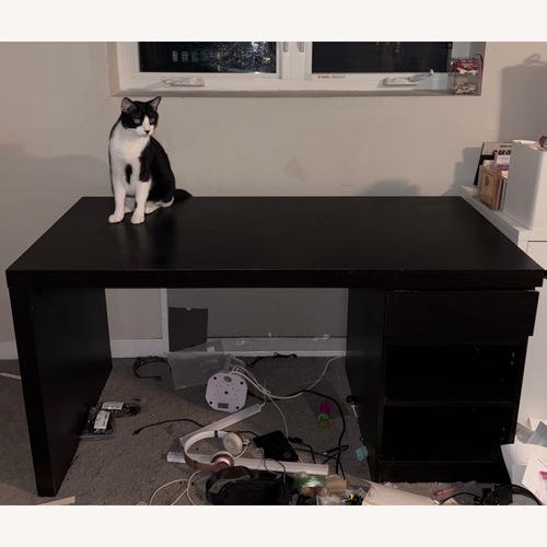 Used Black Large Desk  for sale on AptDeco