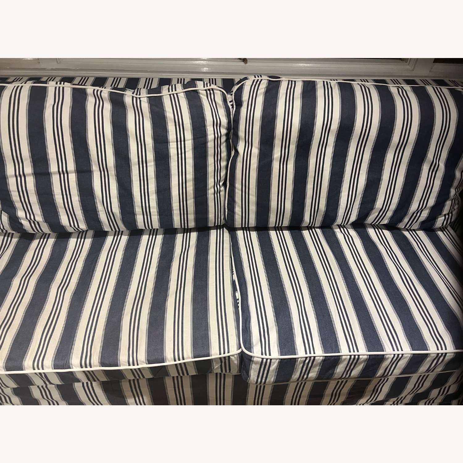 IKEA Blue/White Fabric Full Size Sofa Bed - image-3