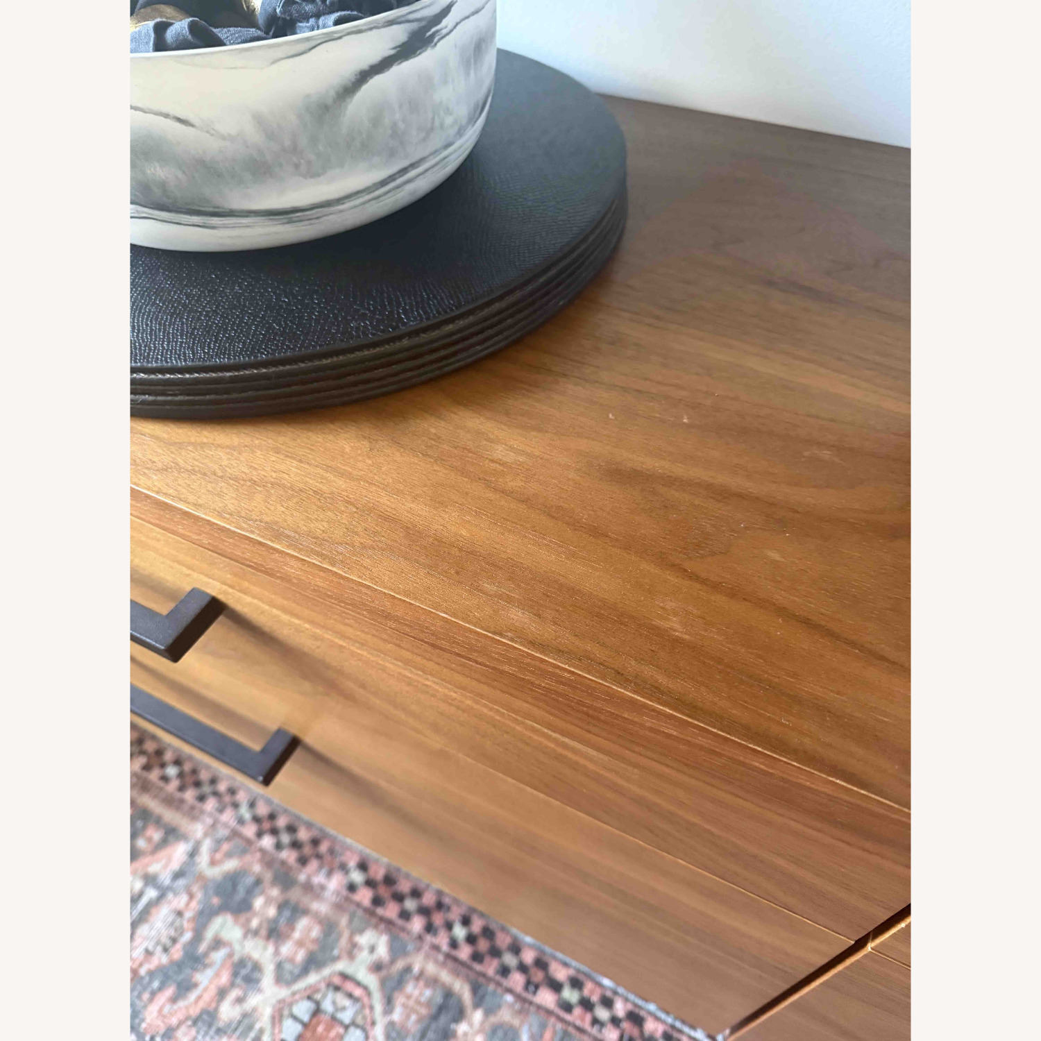 CB2 Helix 96" Walnut Bookcase with 2 Drawers - image-8