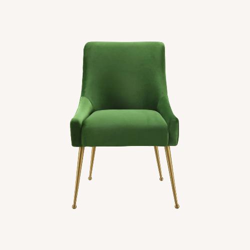 Used Beatrix Green Velvet Dining Chair  for sale on AptDeco