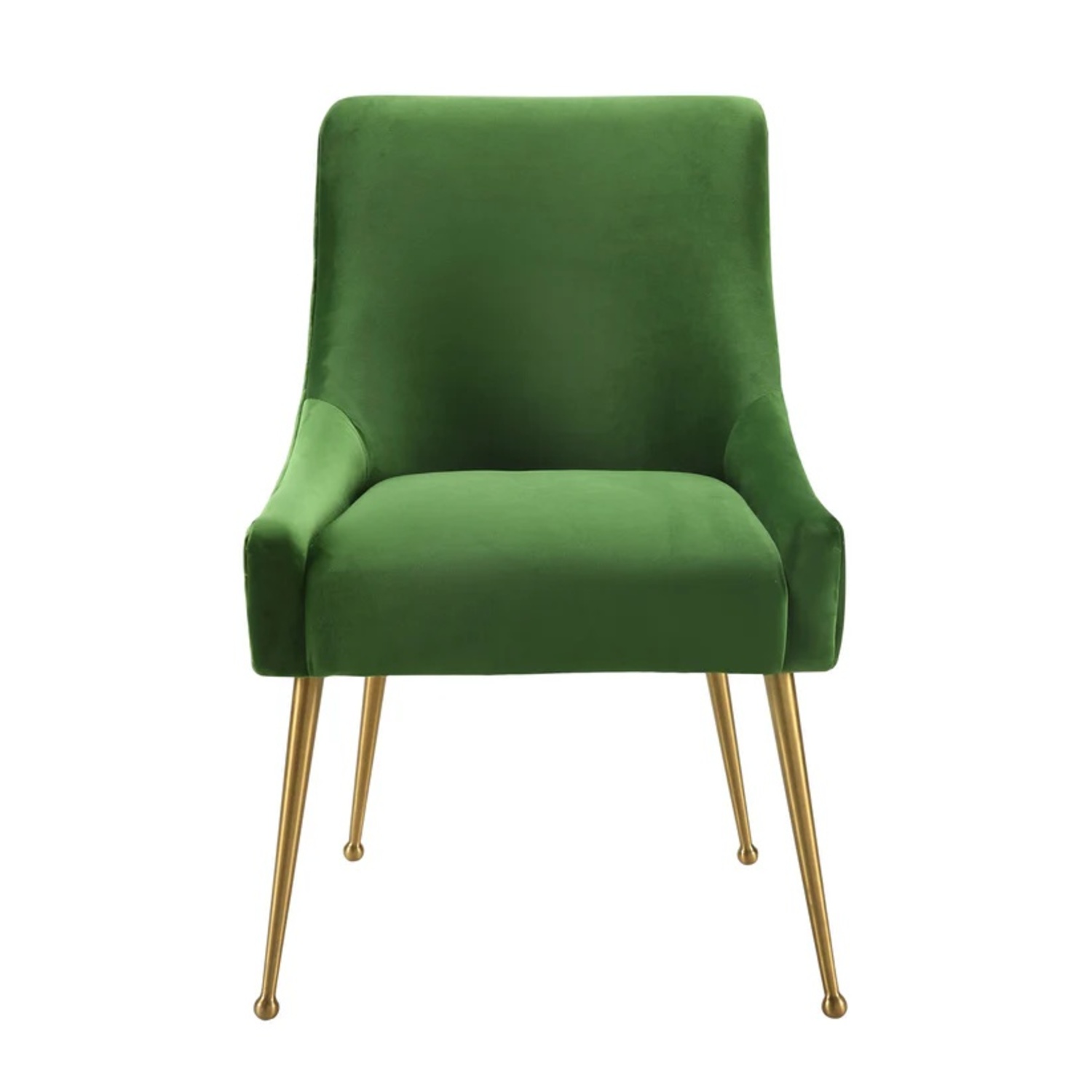 Beatrix Green Velvet Dining Chair - image-7