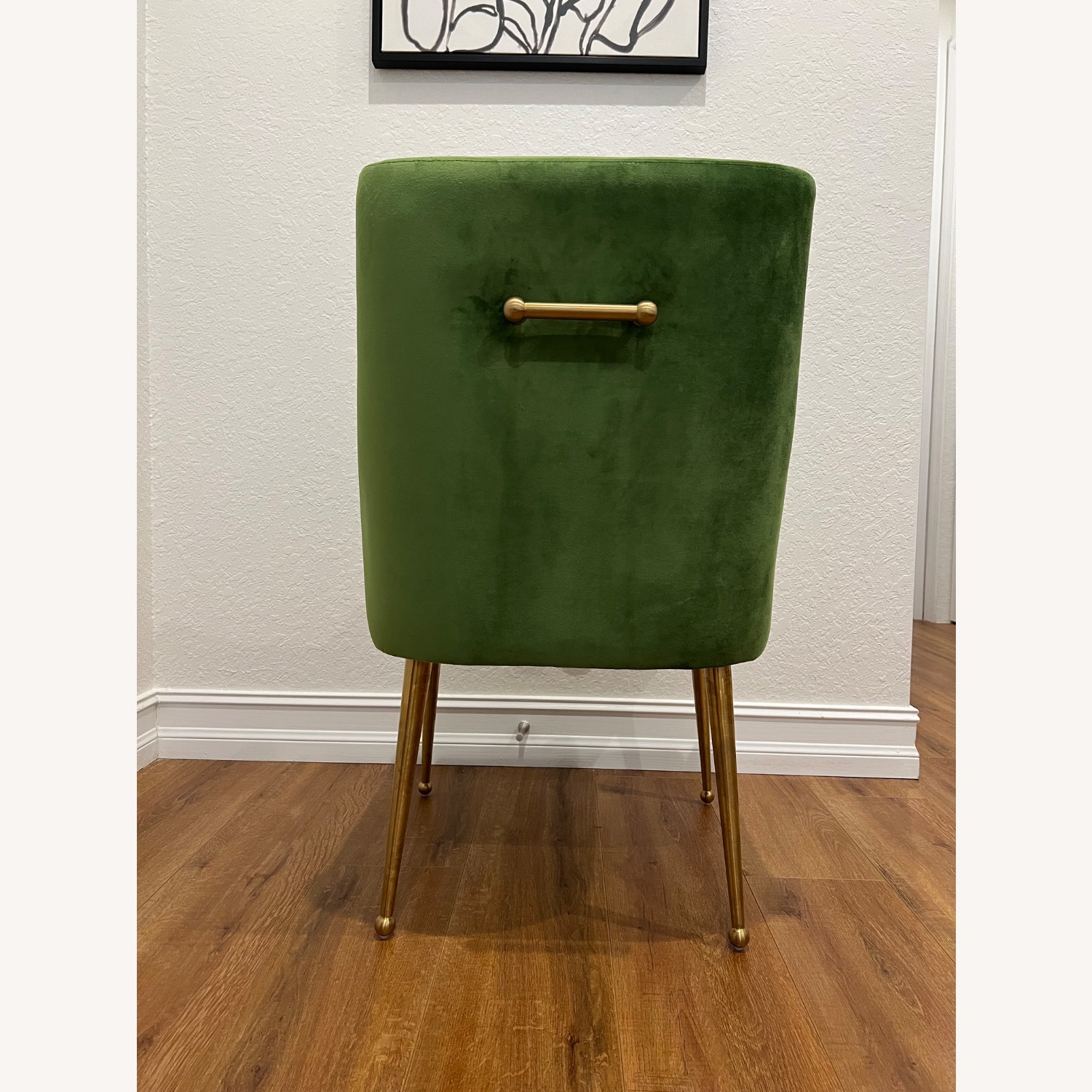 Beatrix Green Velvet Dining Chair - image-5