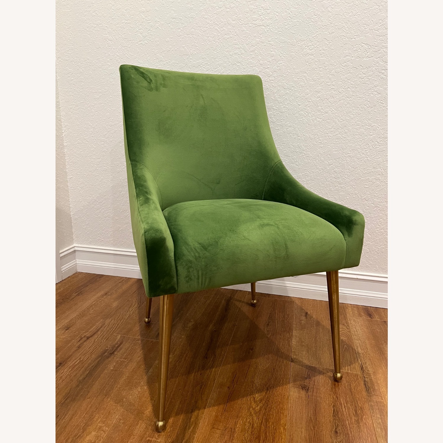 Beatrix Green Velvet Dining Chair - image-4