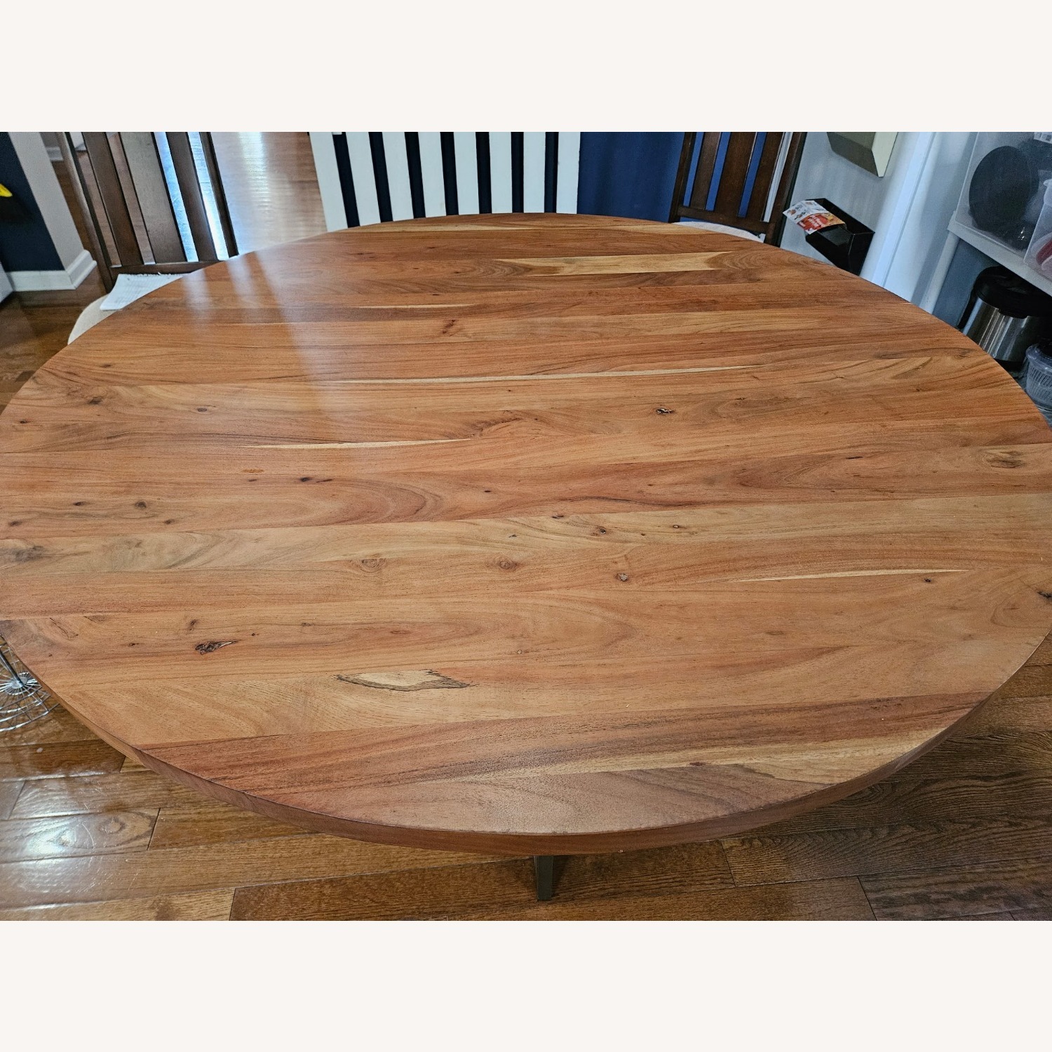 Crate & Barrel Hayes 60" Round Acacia Dining Table - image-2