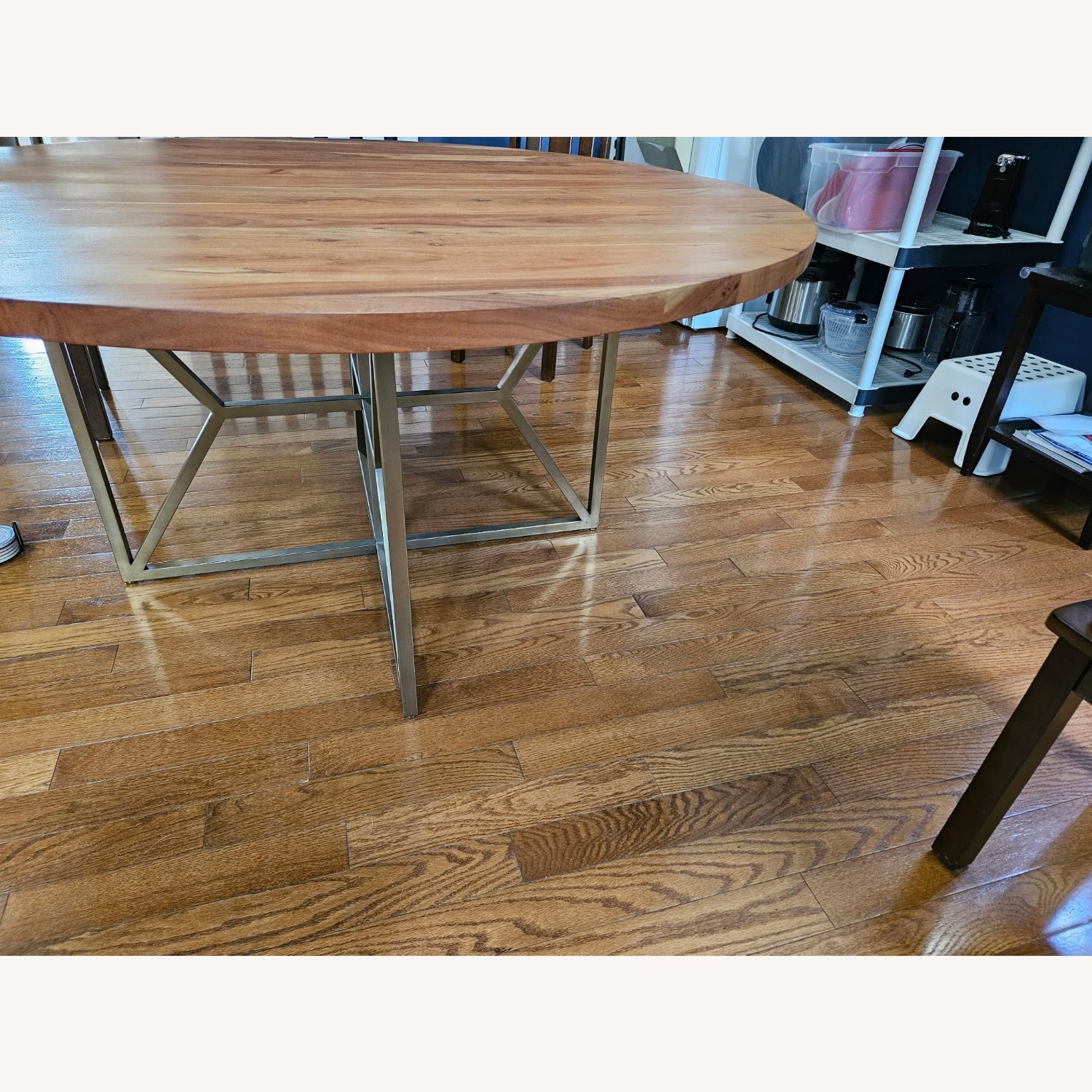 Crate & Barrel Hayes 60" Round Acacia Dining Table - image-3