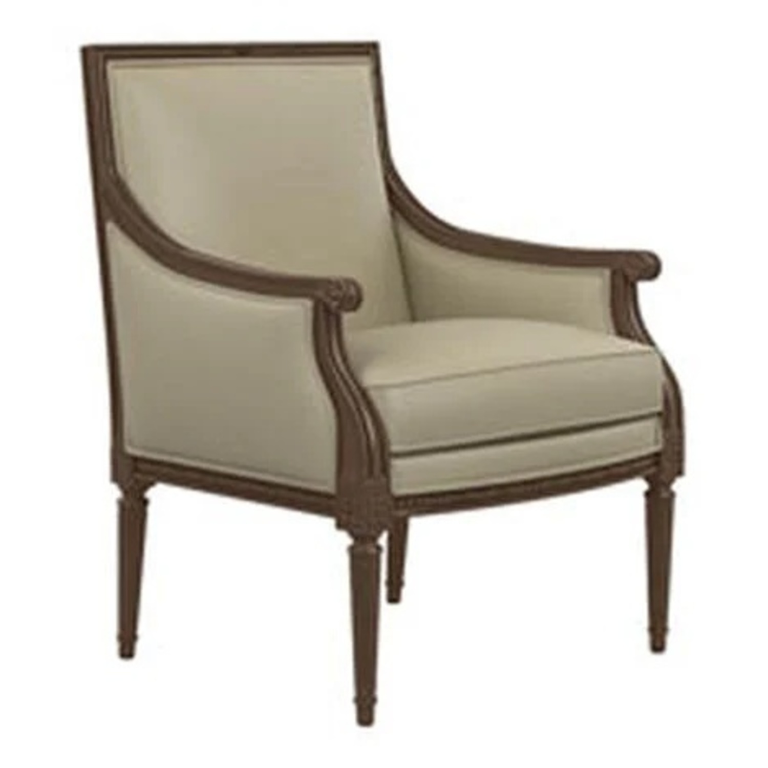 Two Ethan Allen Giselle Moss Green Chairs - image-5