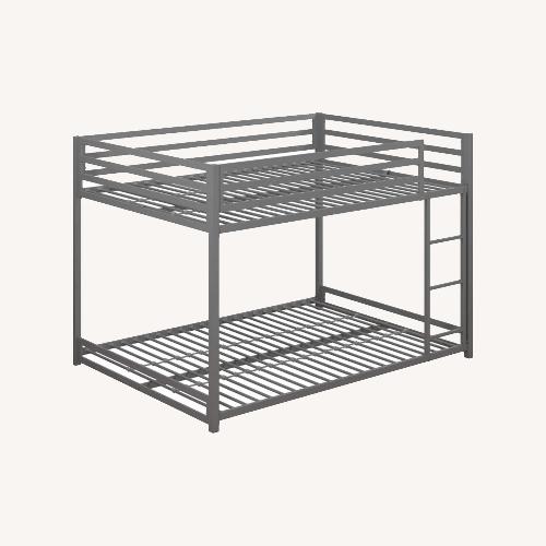 Used DHP Miles Metal Full/Full Bunk Bed, Silver for sale on AptDeco