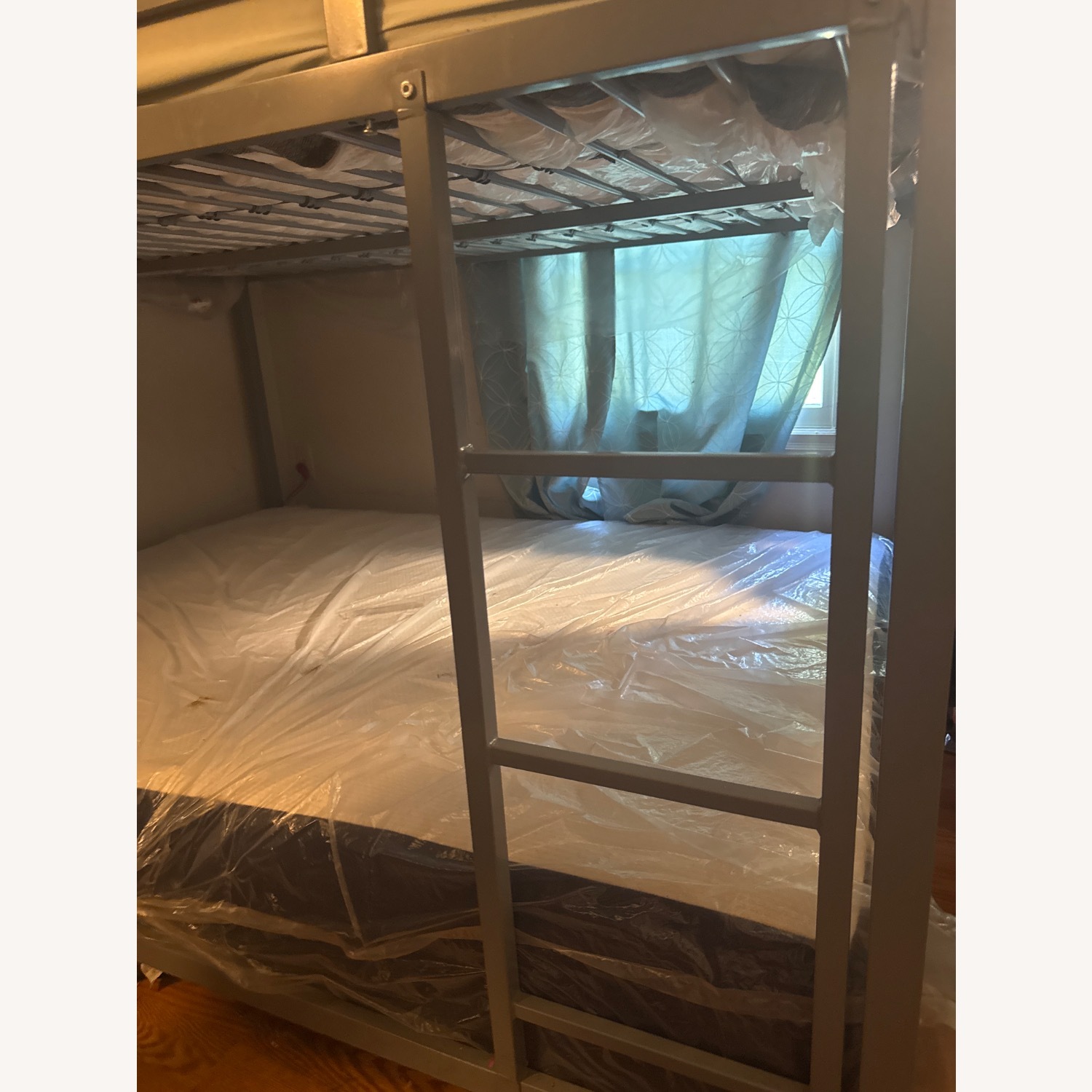 DHP Miles Metal Full/Full Bunk Bed, Silver - image-5