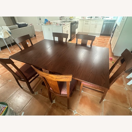 Ikea Borje Wood & Fabric Dining Chairs - AptDeco