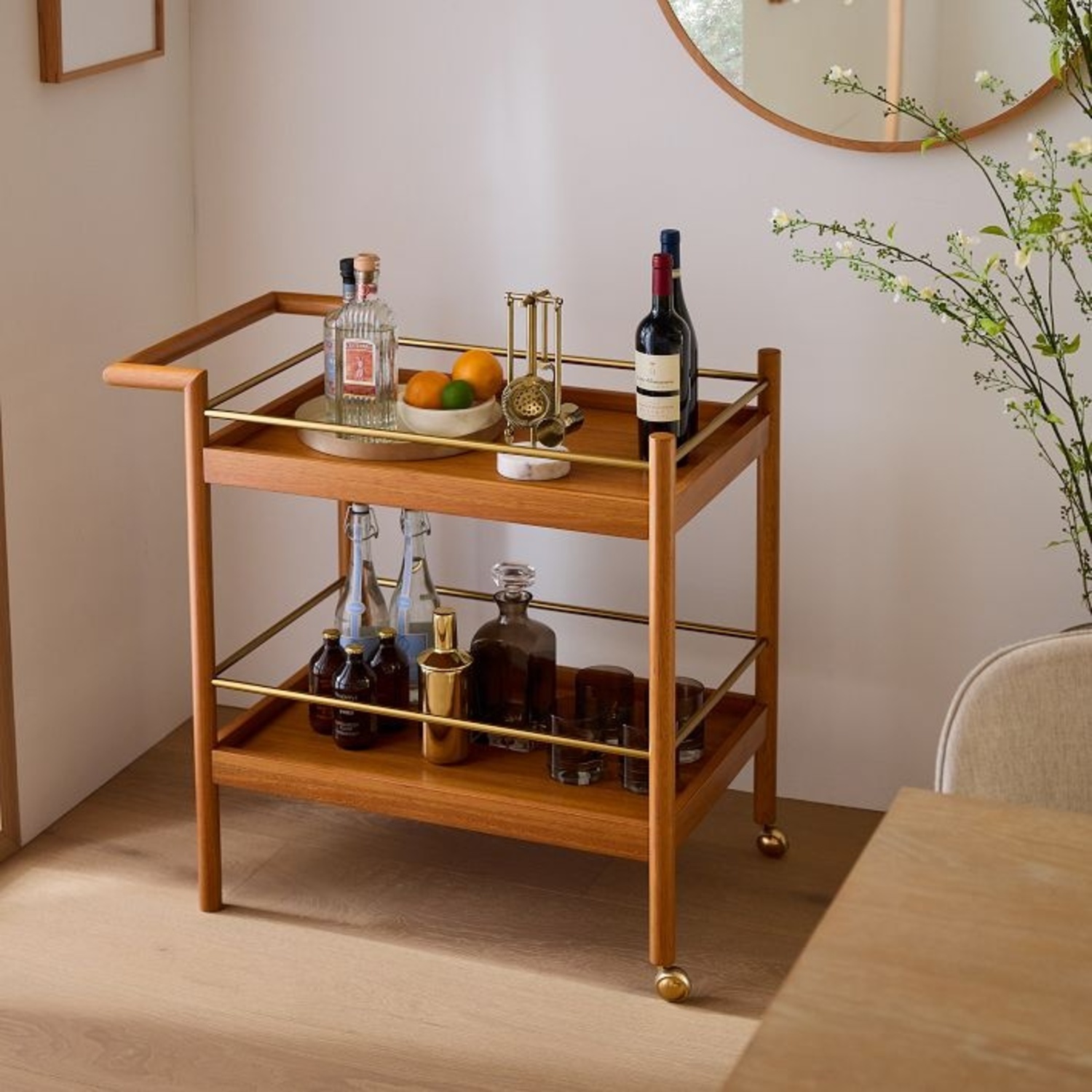 Mid-Century Bar Cart - Thumbnail 3