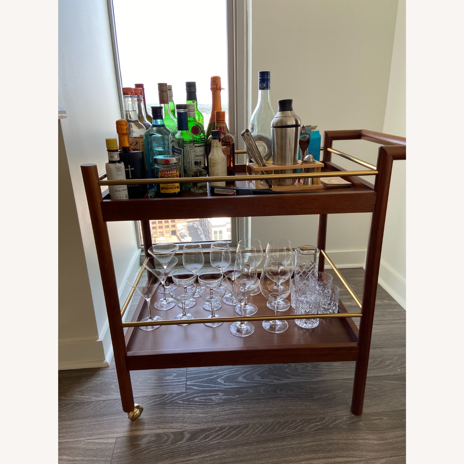 West Elm Mid-Century Bar Cart - image-4