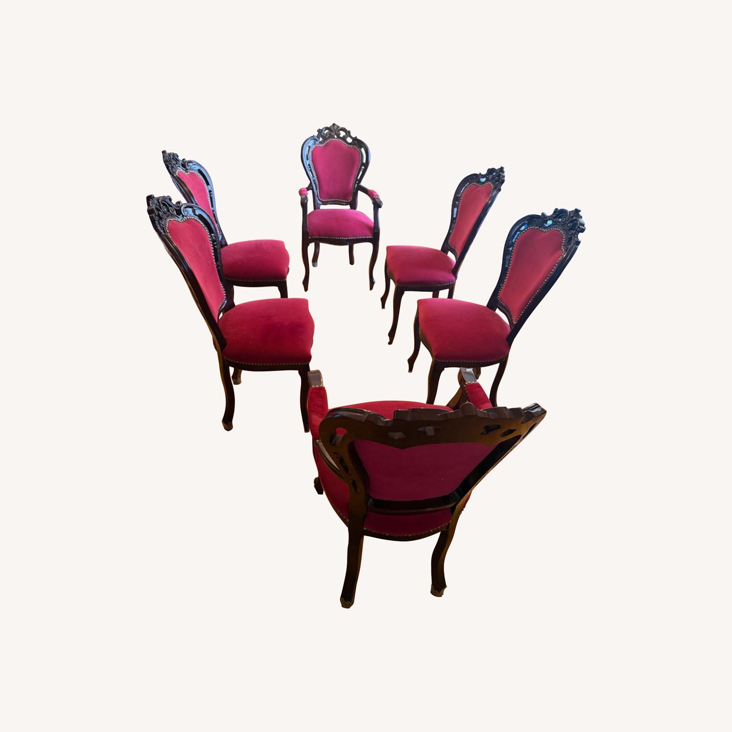 Cherry Wood Dining Room Chairs - image-0
