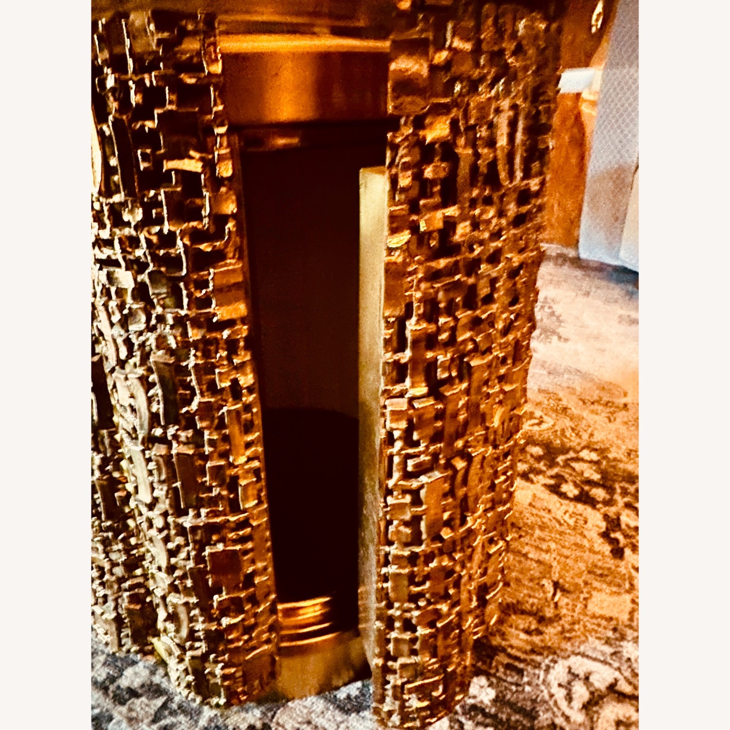 Elegant brass Mid Century Coffee Table - image-8