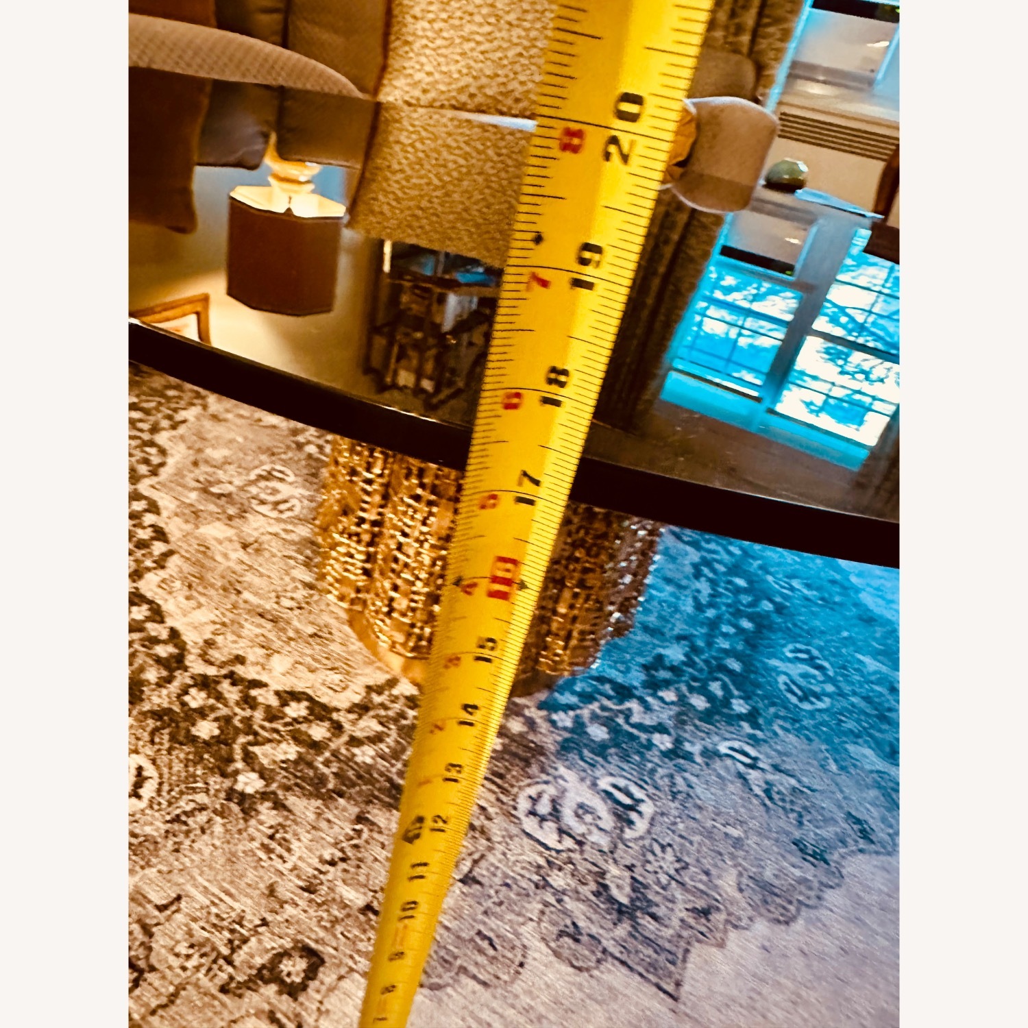 Elegant brass Mid Century Coffee Table - image-5