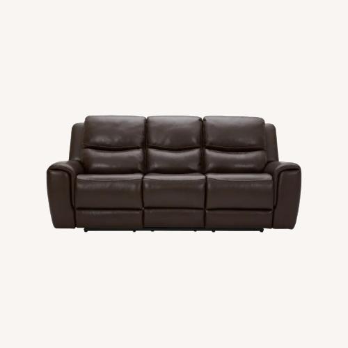 Used Power Recliner 3 Seater Leather Sofa for sale on AptDeco