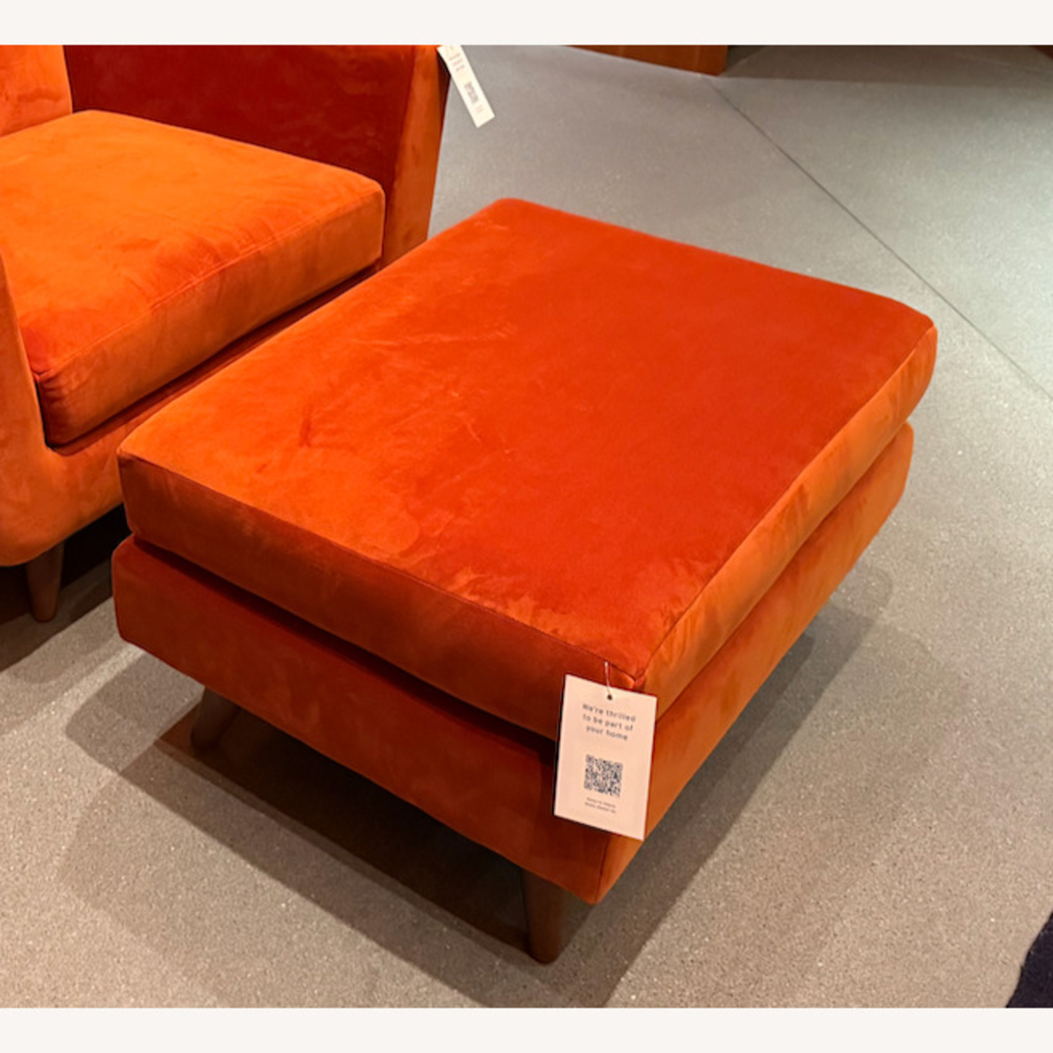 Joybird Hughes MCM Ottoman - image-1