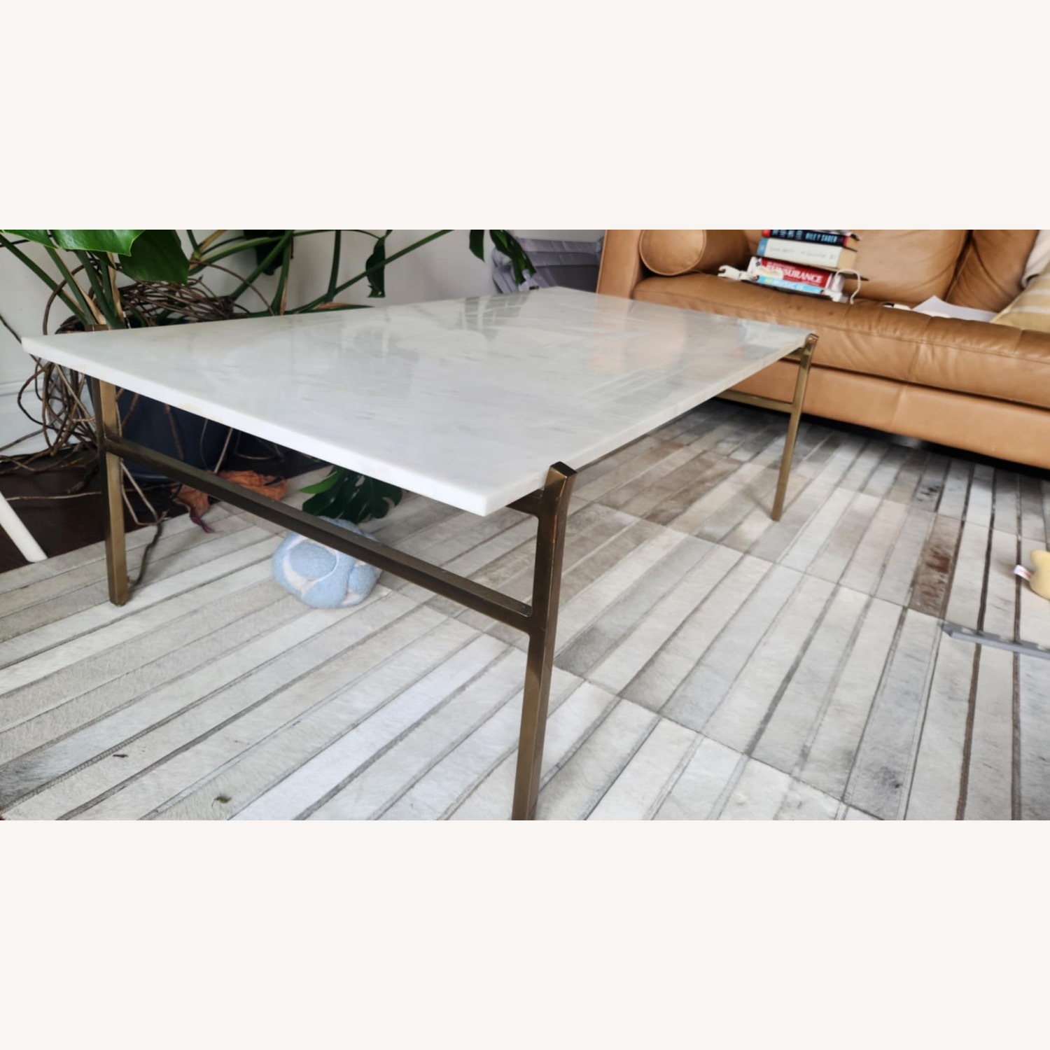 CB2 Marble Slab Coffee Table  - image-3