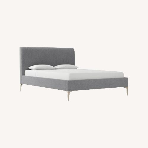 Used West Elm Gray Andes Queen Bedframe for sale on AptDeco