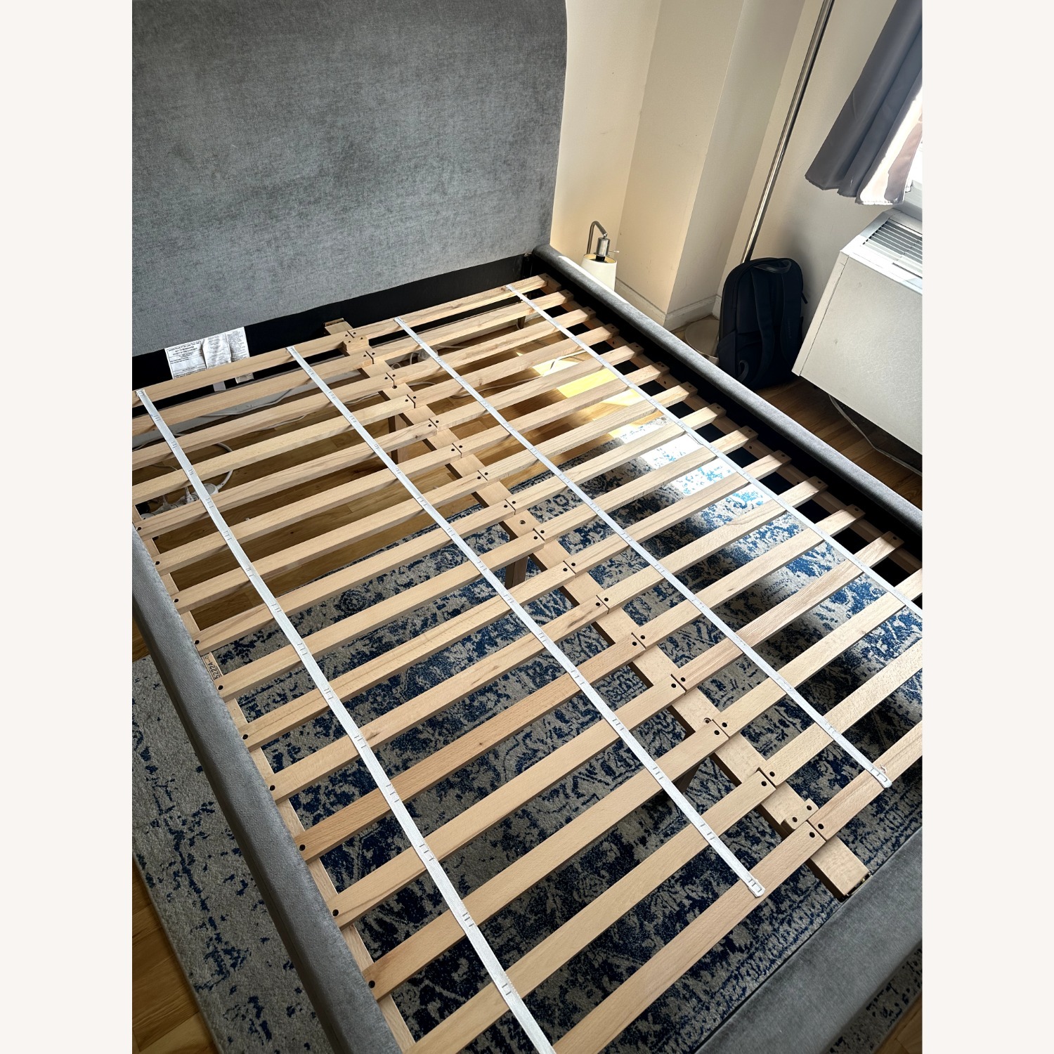 West Elm Gray Andes Queen Bedframe - image-2