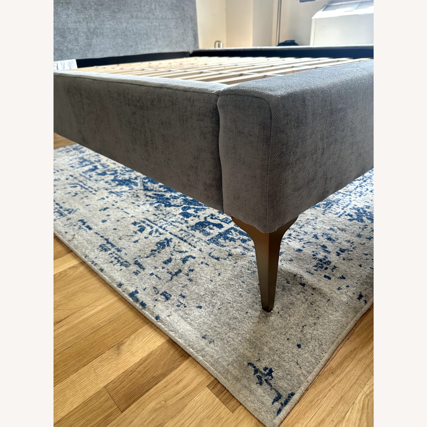 West Elm Gray Andes Queen Bedframe - image-3