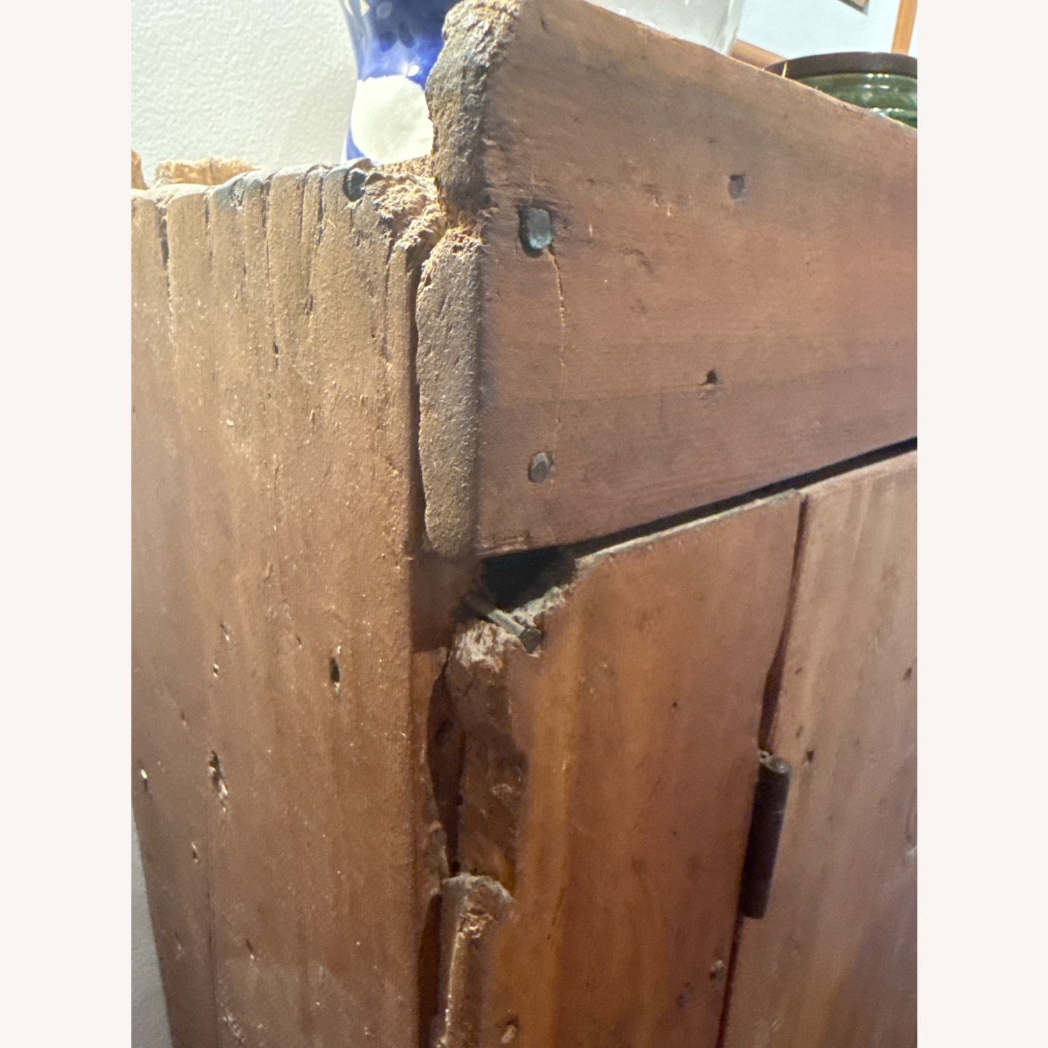 1930s American Primitive Step Back Cabinet - image-3