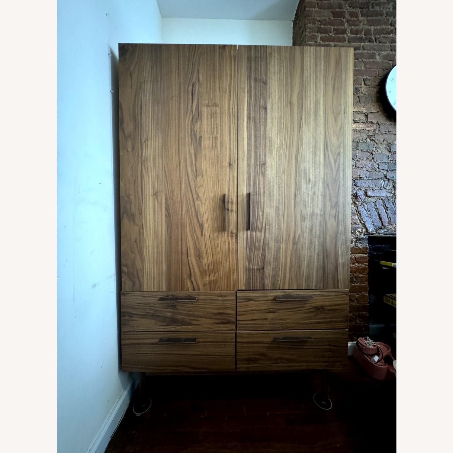 Blu Dot Shale Walnut Wardrobe - image-1
