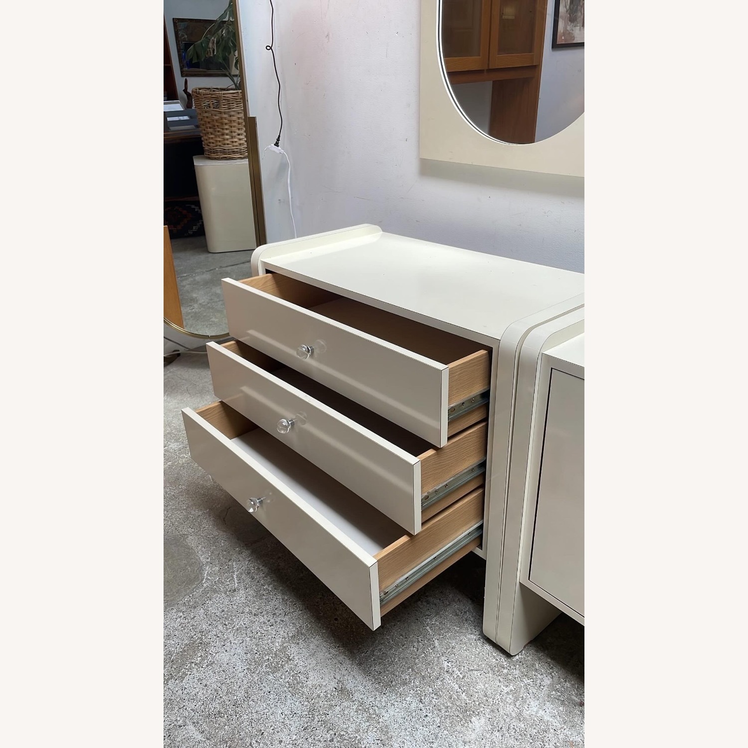 Vintage Cream Nightstands - image-1