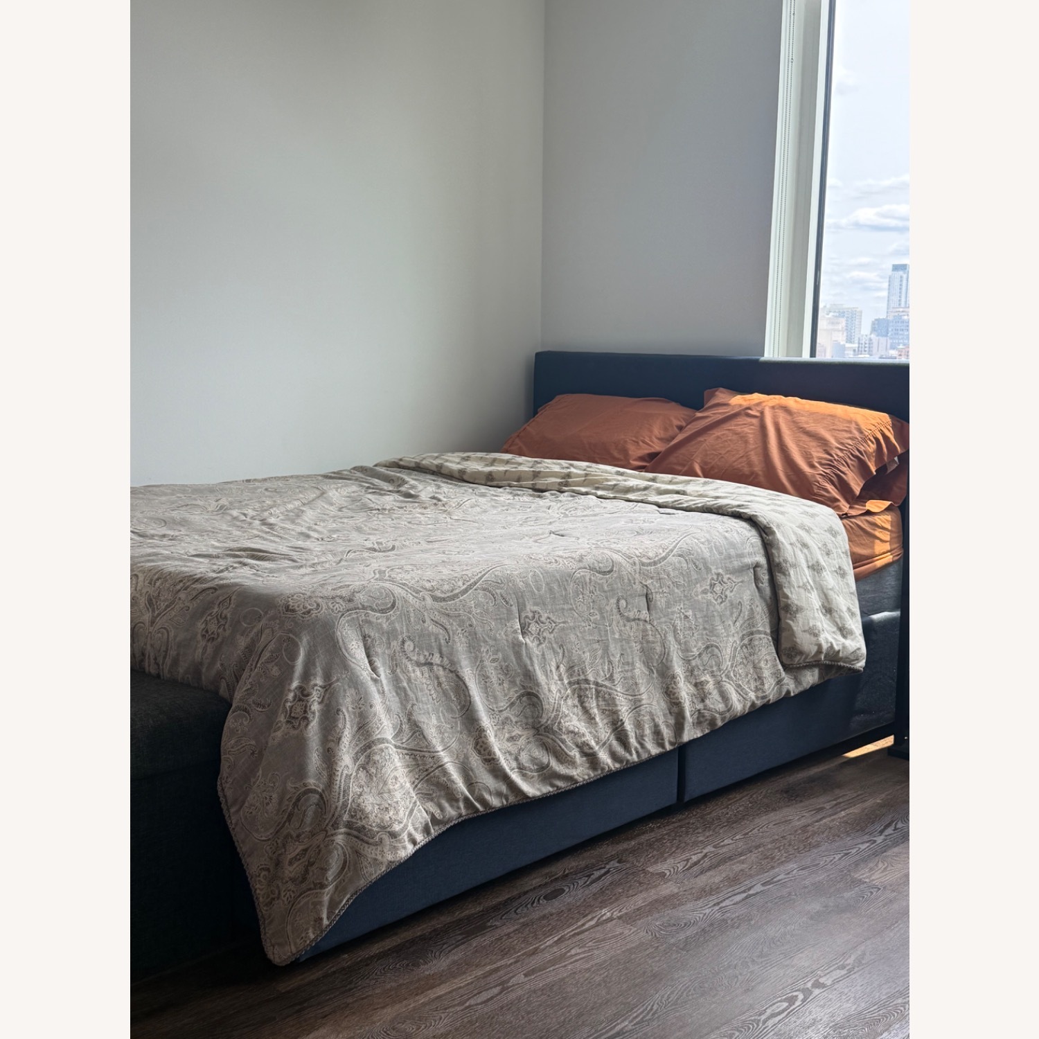 Comfortable Queen Bed With Bed Frame - image-1