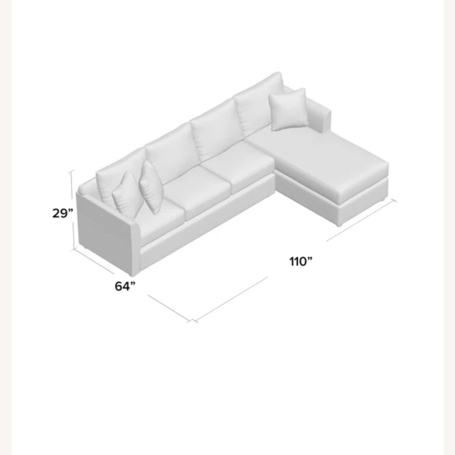 Comfortable Blue Sectional Sofa - image-1