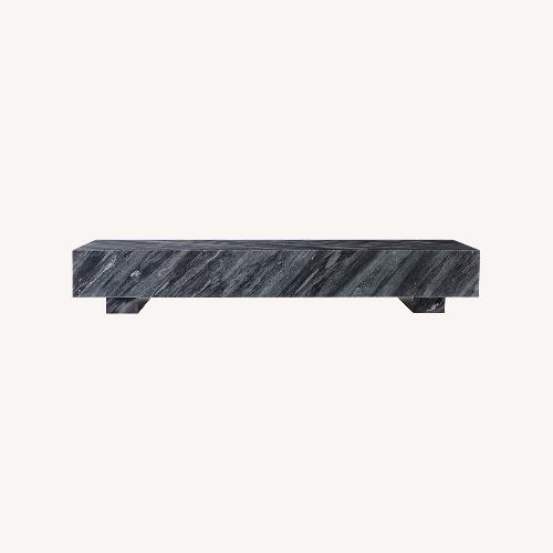 Used Crate and Barrel Enyo Marble Coffee Table   for sale on AptDeco