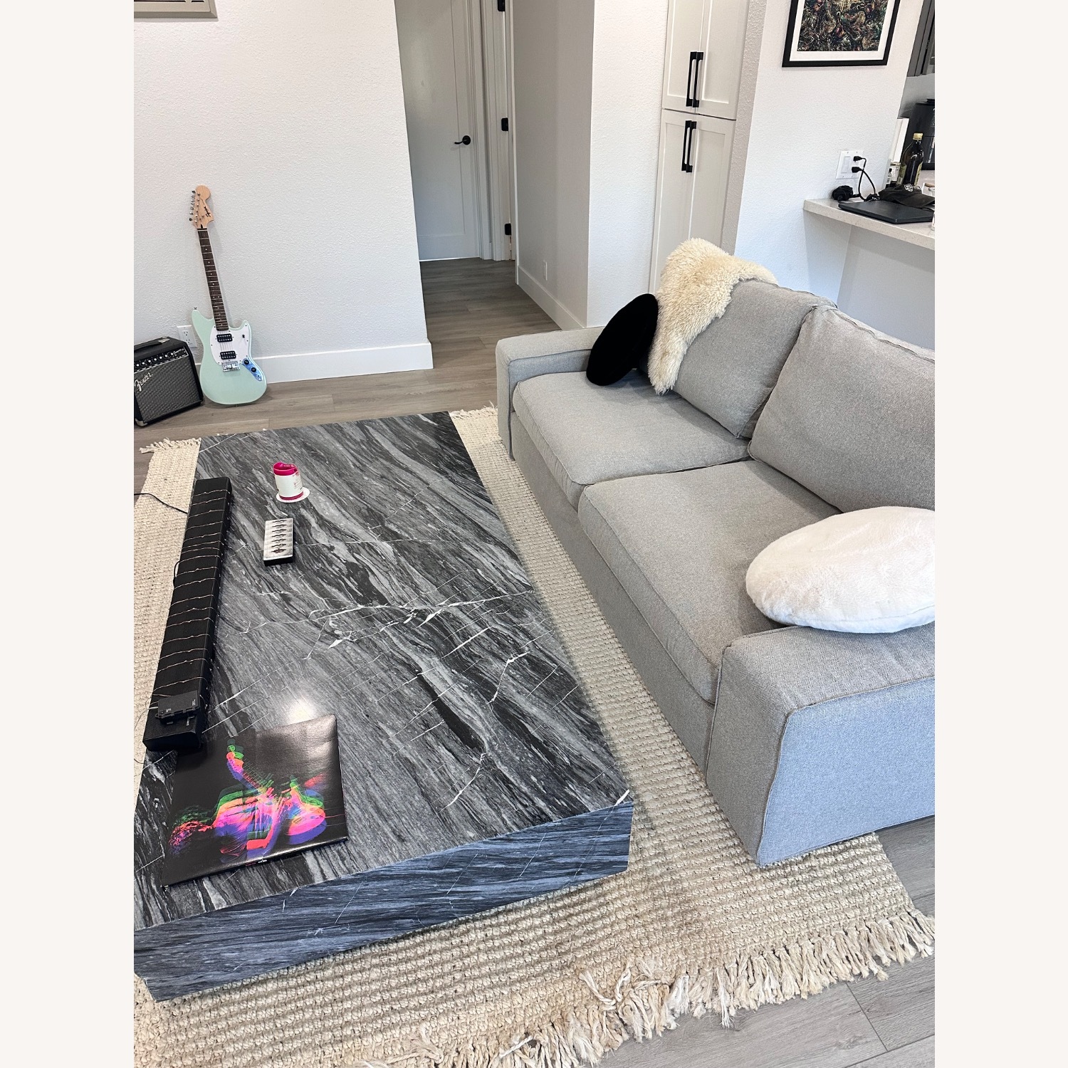 Crate and Barrel Enyo Marble Coffee Table   - image-2
