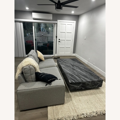 Used Crate and Barrel Enyo Marble Coffee Table   for sale on AptDeco
