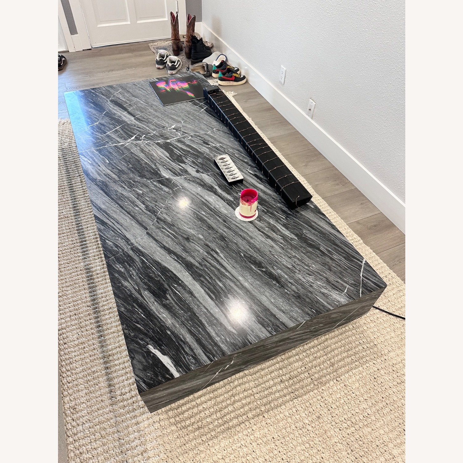 Crate and Barrel Enyo Marble Coffee Table   - image-3
